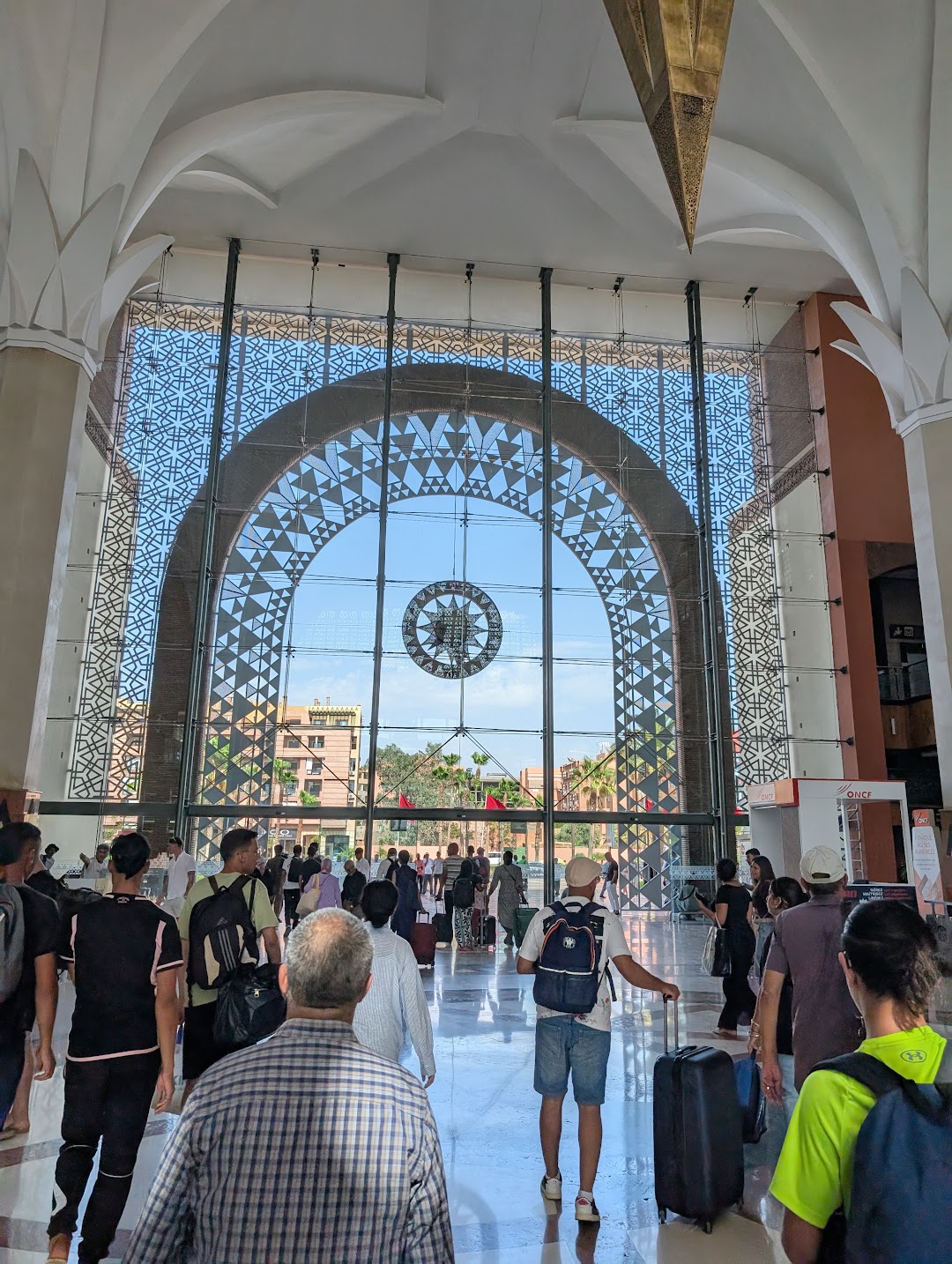 Marrakech train station's grand hall